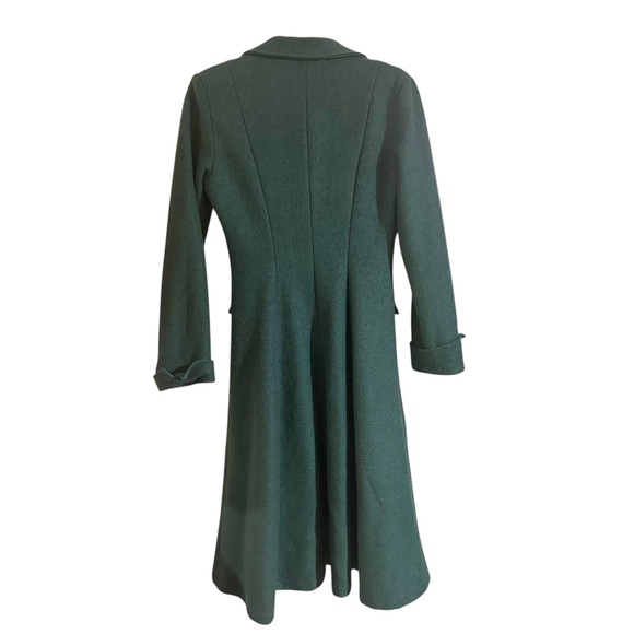 Tatyana Boutique Retro 1950s Emerald Pin Up Wool Blend Dress Coat Medium - Picture 3 of 9